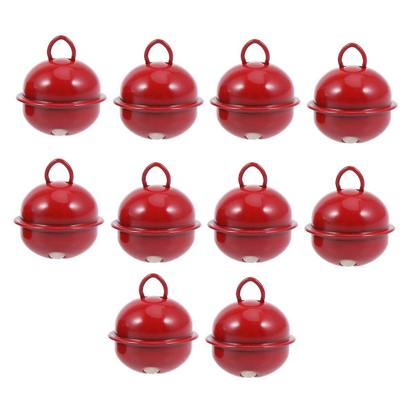 100 kpl Tee-se-itse Korut Asusteet Joulu Pienet Kellot Koristekellot Käsityökellot (punainen) (Punainen)