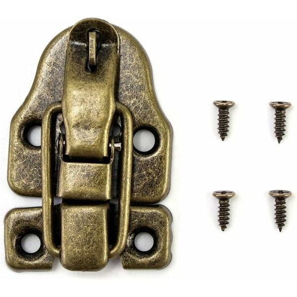 Retro Toggle Latch Lock, Antik Messing Lås til Smykkeæsker Gaveæsker Trææsker