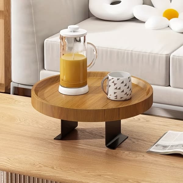 Armlænsbakke Sofa | Bord til Sofa Armlæn | Justerbar, 30cm Eg