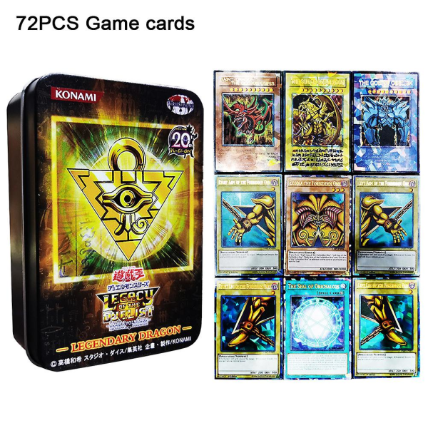 72st Game Card Yugioh Legendary Dragon Holographic Kids King Flash Assorted