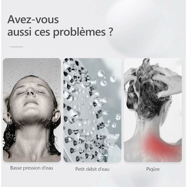 Högtryck duschhuvud, Dothnix vattenbesparande duschhuvud, miljövänligt duschhuvud, badrum SPA massage, krom