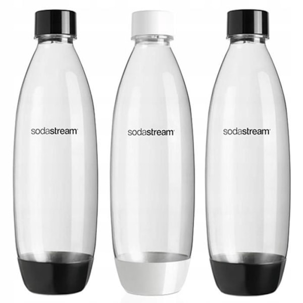 Set med 3 Fuse 1L Sodastream-flaskor