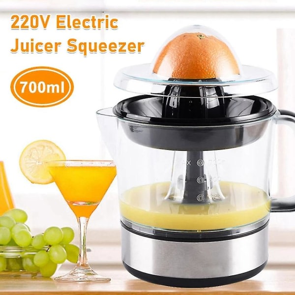700 ml elektrisk appelsinjuicerpresse sitronfrukt tyggemaskin juicepresse fruktpressemaskin E
