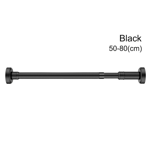 Tørkestativ teleskopstang SVART 50-80CM 50-80CM svart black 50-80cm-50-80cm