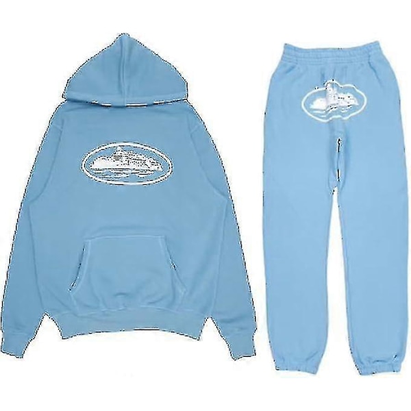 Corteiz miesten verryttelypuku, 2-osainen kevyt syysasu_x67 Sininen Blue 2XL