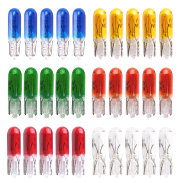 10 st T5 12v 1.2w bil halogen instrumentljus Instrumentpanel glödlampa Blue