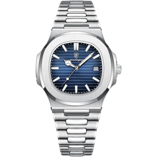Herre Minimalistiske Armbåndsure Quartz Analog Armbåndsure Datokalender Lysende Armbåndsure Elegante Business Armbåndsure Herre Armbåndsure i Rustfrit Stål