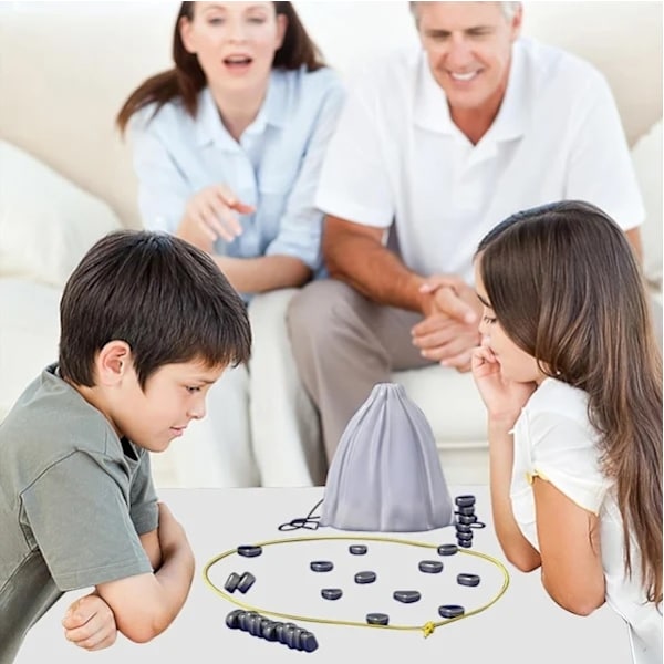 Magnetic Ability Games – Magnetstenar, brädspel för familj eller vänner, för 1 till 4 spelare, IQ-spel[YJD]