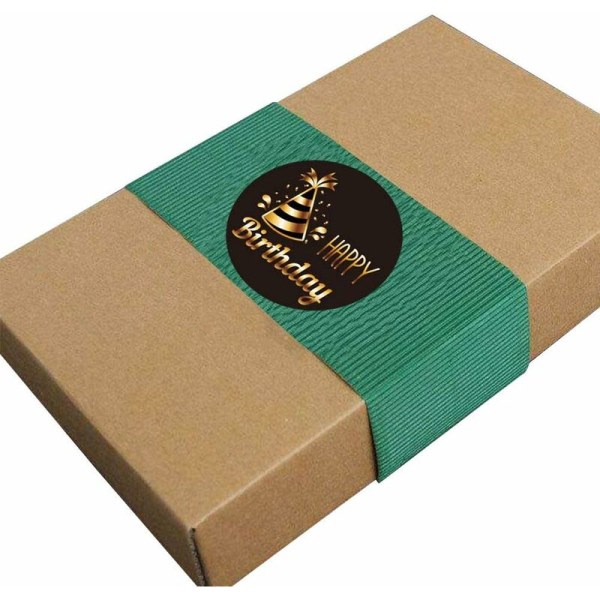 500 st/rulle Födelsedagsklistermärken Självhäftande etikettrulle Gör-det-själv-gåva Scrapbook Förseglingsetiketter Självhäftande etikettrulle