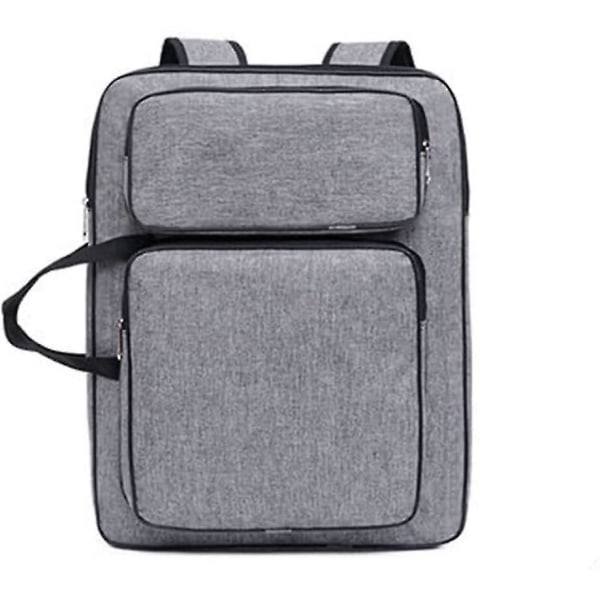 A3 Art Portfolio Case Artist Carrying Case Med Handtag Art Förvaringsväska Canvas Väska Konstverk Sktchbook Ryggsäck Ritbräda Organizer
