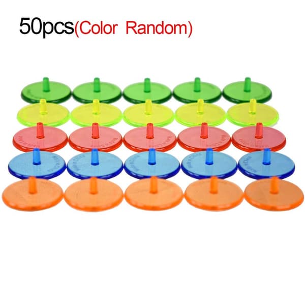 50 st Golfbollsmärken Golfpositioneringsmärke Golftillbehör 50 pcs 50 pcs