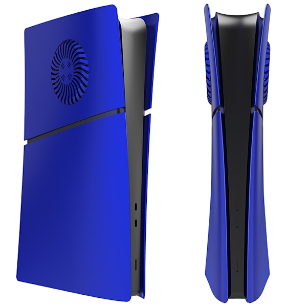 PS5 Slim -konsolin etu- ja takakannen suojakuoret Blue-Digital Version