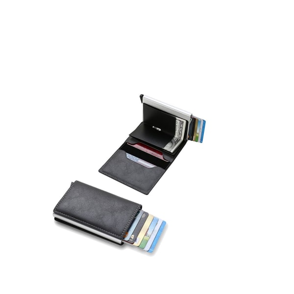 Magnetpung, slim, kortetui med RFID-beskyttelse, pung med møntrum