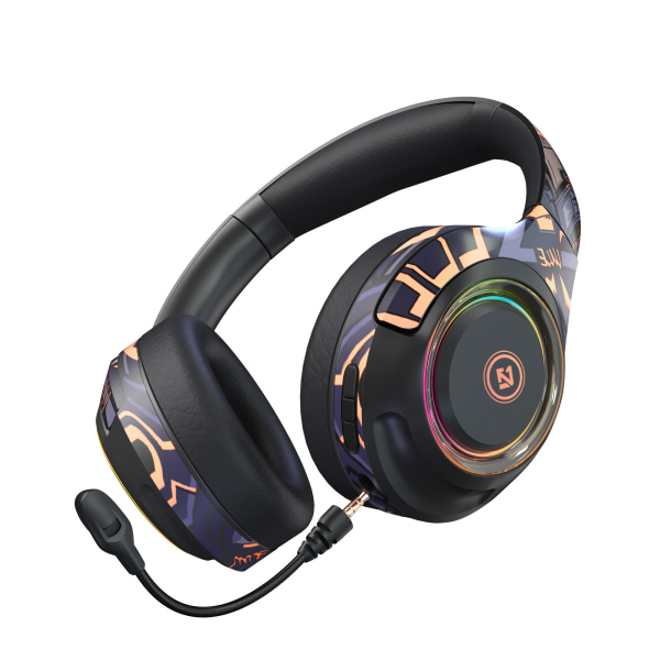 EL-A2 Trådlöst Luminous Bluetooth-headset med mikrofon för spel - (Svart)