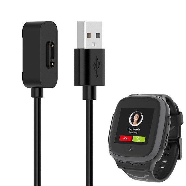 Smartwatch-lader Kompatibel med Xplora X4/x5 Magnetisk USB-laderkabel erstatningstilbehør Passer til Xplora X5 Play Black Black Pc