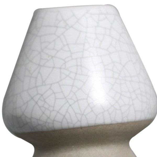 1/2/3 Håndlavet Matcha Piskeris Holder Te Ceremoni Te Sæt til Hvid med Krakelering 6 x 7cm 1S 1Set White with Crack 6 x 7cm