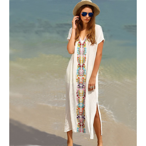 Beach Shirt Slit Long Skirt Resort Mekko, pusero