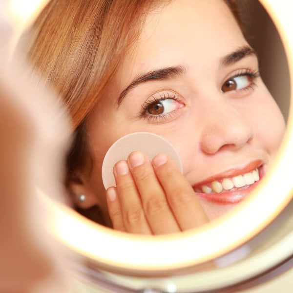 6 minipyöreän hypoallergeenisen meikkisienen set meikkivoidetta varten