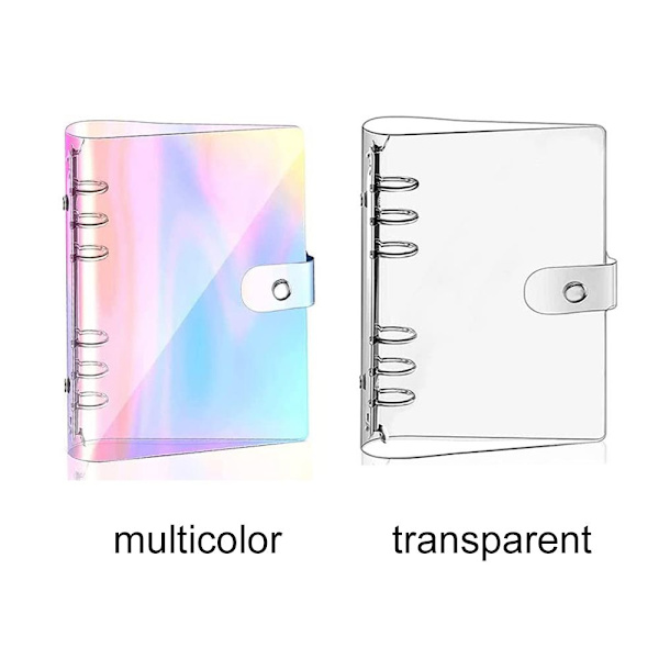 A6 PVC Notesbog Binder Cover Planner TRANSPARENT{AZC} transparent