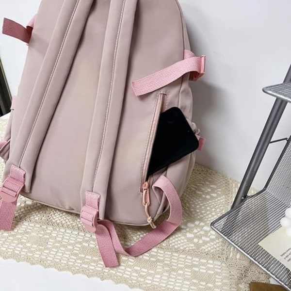 Kawaii Rygsæk, Stor Kapacitet Sød Bjørn Tilbehør Rygsæk Til Skole Multi Lomme Kawaii Håndtaske Japansk Skole Taske Til Teenage Piger