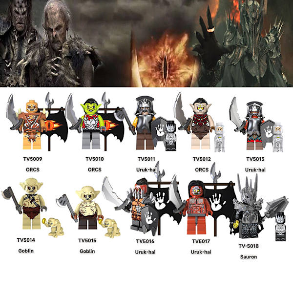 Sagan om ringen Filmer Hobbit Klossar Dockor Mini Action Leksak Figurer B A3