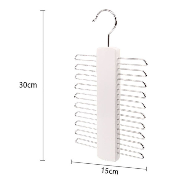 Tregrense i tre, slipsholder, slips i tre, 360° roterende krok
