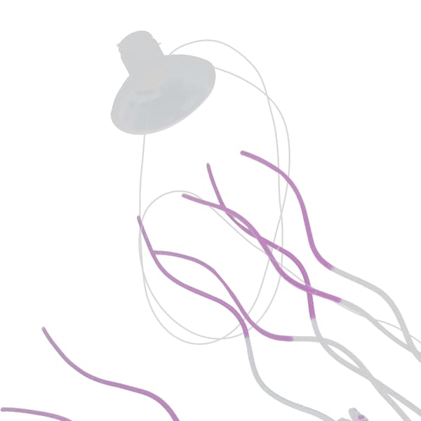 Akvarium Ornament Glödande Silikon Simulerad Manet Korall Dekoration