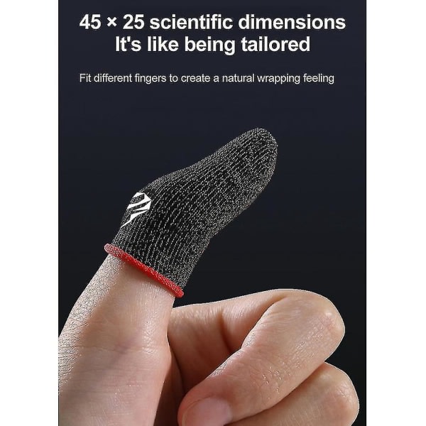 10 Pack Gaming Finger Fiber 28 Knit Sleeves Kompatibel med Pubg Mobile Games