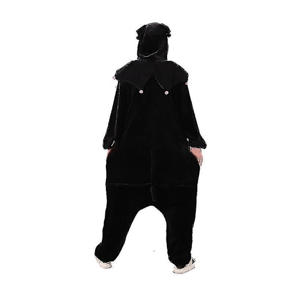 Kuromi Cosplay-asu Naiset Kigurumi Pyjamat Halloween Piirretty Onesies Lapset Kawaii Flanelli Kotiasu Lomalle Juhliin Tytöt Lahja kuromi Kuromi 130