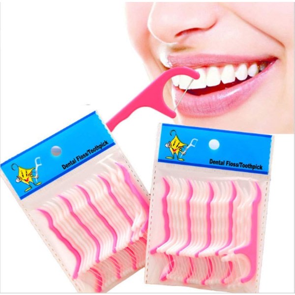 Tandtråd - 100 stykker, interdental børste, tandtråd, tandtråd