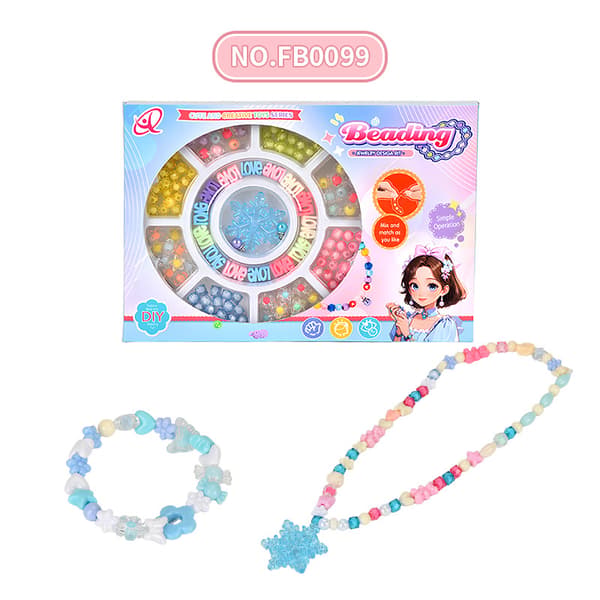 Pärlkit för barn, pysselset för att göra armband och halsband FB0069