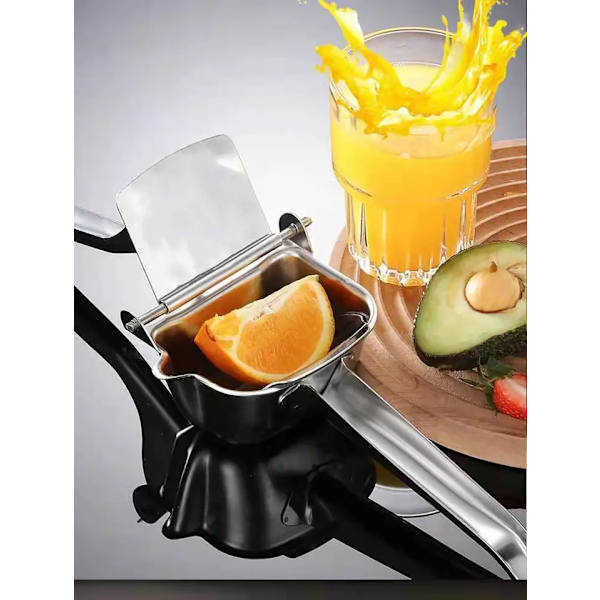Citronpresser i rustfrit stål - Manuel saftpresser til appelsin, lime, grapefrugt