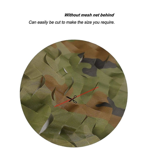 Rullkamouflagenät för jakt, militär dekoration, solskydd, 1,5 m x 5 m