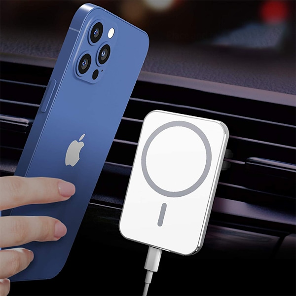 Magneettinen langaton puhelinpidike autolaturi, yhteensopiva Apple iPhone 8:n ja uudempien matkapuhelimien kanssa ja tukee Huawein ja_xx langatonta latausta