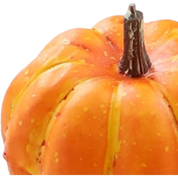 Mini kunstig Halloween græskar dekoration simuleret grøntsag Light orange 1