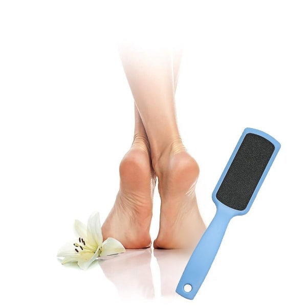 Bred Emery Foot File Dobbeltsidet Pedicure Værktøj Effektiv til Revnet Hæl Professionel Foot File (Blå Firkant)