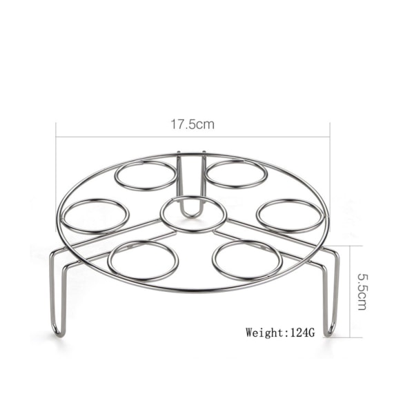 Eggestativ for dampkoker, dampkokestativ i rustfritt stål, flerbruks kokeholder, stativ på kjøkkenstativ for trykkokertilbehør