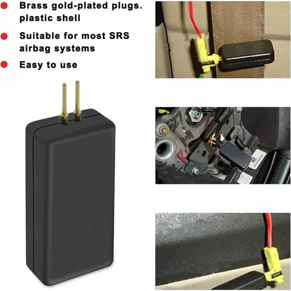 2-pack bilkrockkuddesimulator krockkuddediagnosverktyg för SRS resistorfel Hitta GM krockkuddekontroll