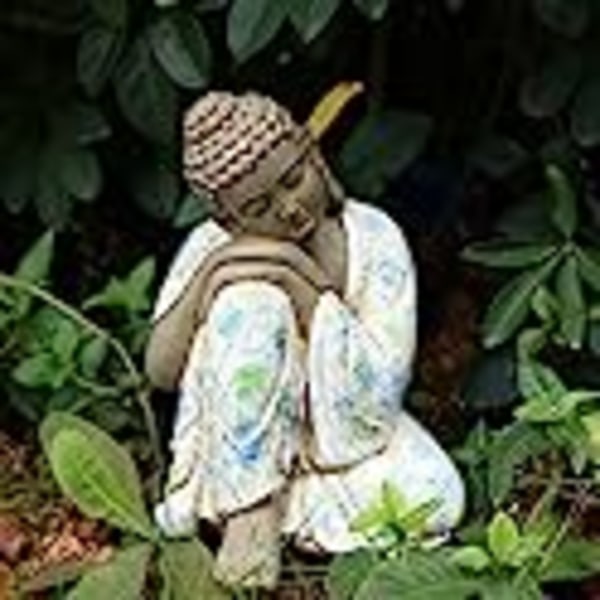 Harts thailändsk sovande Buddha-statyer Prydnadsfigur, inomhus-/utomhusdekor Trädgård Buddha Sta