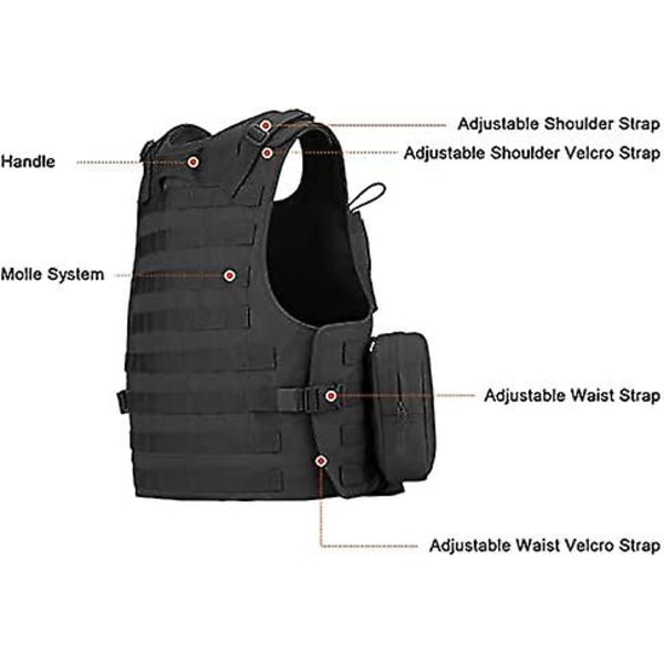 6094 Kombinationsvest Outdoor Tactical Multifunktionel Molle Expansion Training Uniform