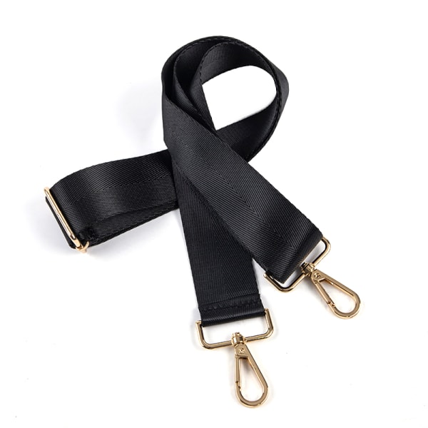 80-140CM Byt axelrem Black Gold buckle