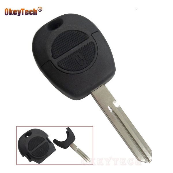 Okeytech 2 Button Remote Flip Car Key Case Cover Nissan Micra Almera Primera Pathfinder Maxima Case Cover Blade Fob
