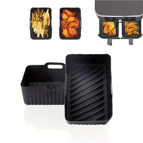 Silikonisisäke Air Fryer -lisävaruste Dual Zone Air Fryer -laitteille