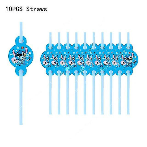 Stitch födelsedagsfest dekoration Lilo och Stitch tema bordsset kopp tallrik vinkel ballong tillbehör för barn pojke flickor