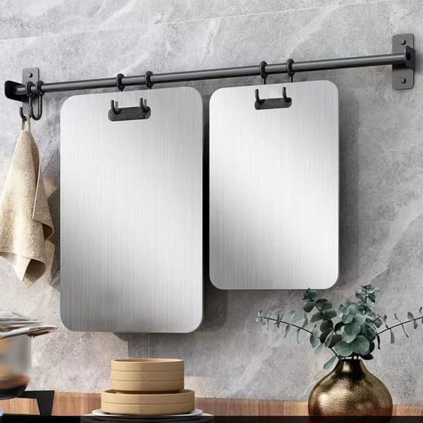 Titaniumskärbräda 3-pack dubbelsidig köksskärbräda i titan - 25 cm x 14 cm 3pcs