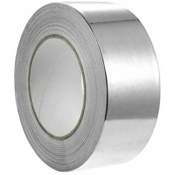 Alumiinikorjausnauha, vedenpitävä ja lämmönkestävä liima 48mm x 10m (Rulla x 1, hopea)