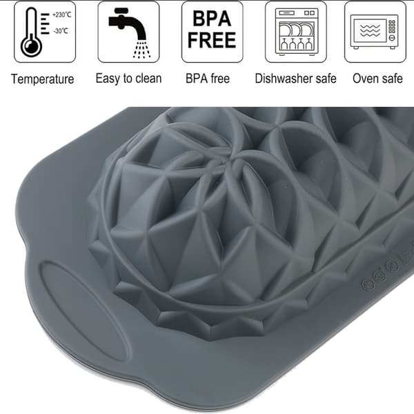 Rektangulær Lotus Brødform Silikon Bakeform for Toast Brød Sjokoladepudding Gelé Pai
