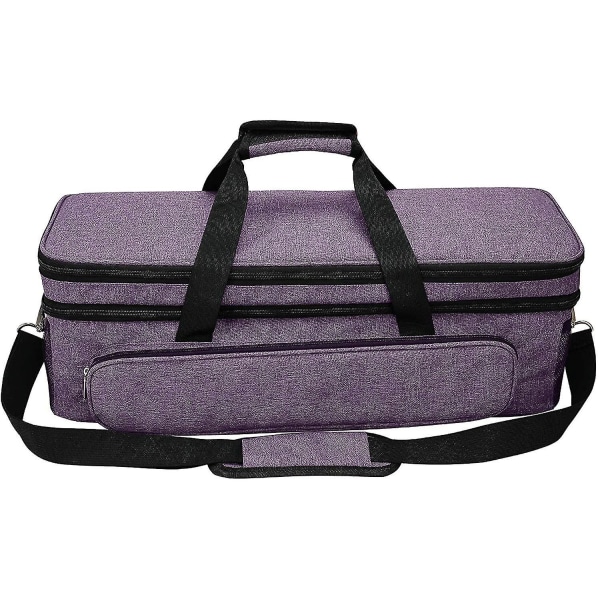 Case, For Cricut Explore Air 1 2 3, kaksikerroksinen laukku, joka on yhteensopiva Cricut Maker 1 2 3:n kanssa ( väri: violetti )