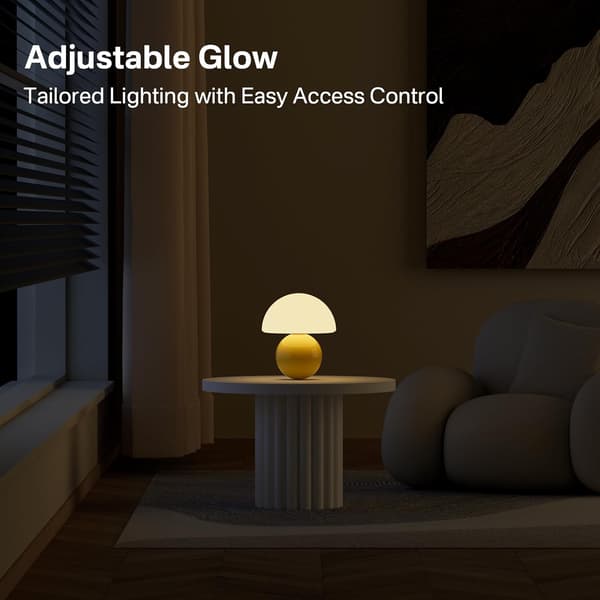 Svampelampe Bordlampe til Soveværelse (Gul) yellow