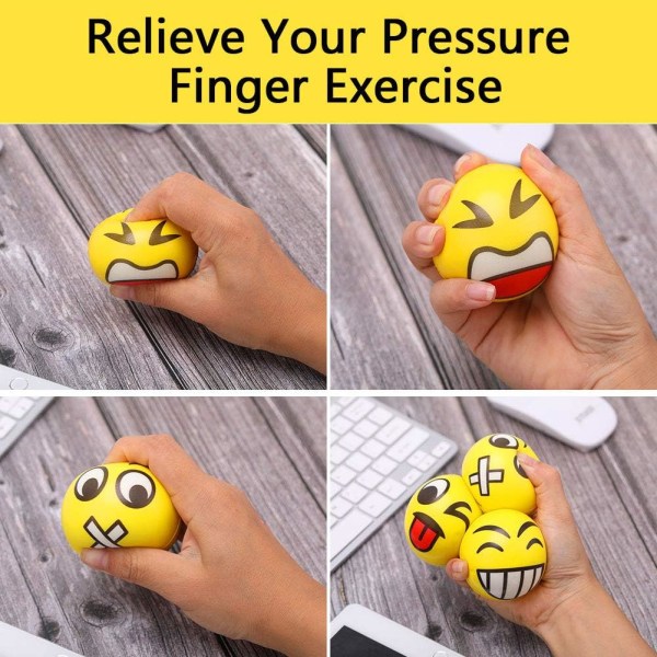 Stressball Crumple Ball Antistress Ball Morsomme Ansikter Softball Emoji